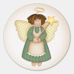 Anjo 4 do Natal - etiquetas do feriado
