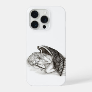 Anjo adormecido, design preto e branco