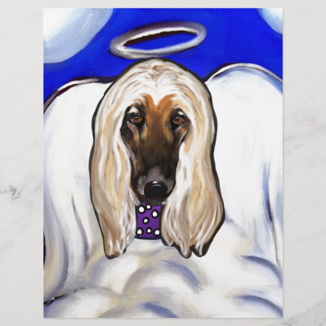 Anjo Afghan Hound (Frente)