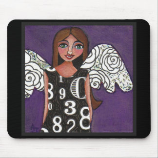 ANJO AFORTUNADO dos NÚMEROS - um mousepad