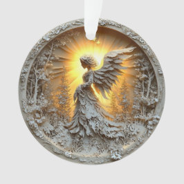 Anjo Brilhante de Ornamento acrílico