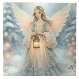 Anjo Celestial de Inverno Lanterna da Graça