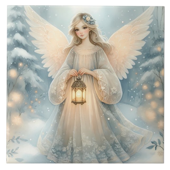 Anjo Celestial de Inverno Lanterna da Graça (Frente)