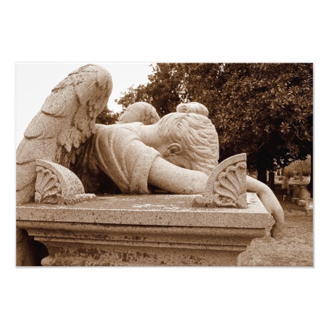 Anjo Choroso Fotografia sépia (Frente)