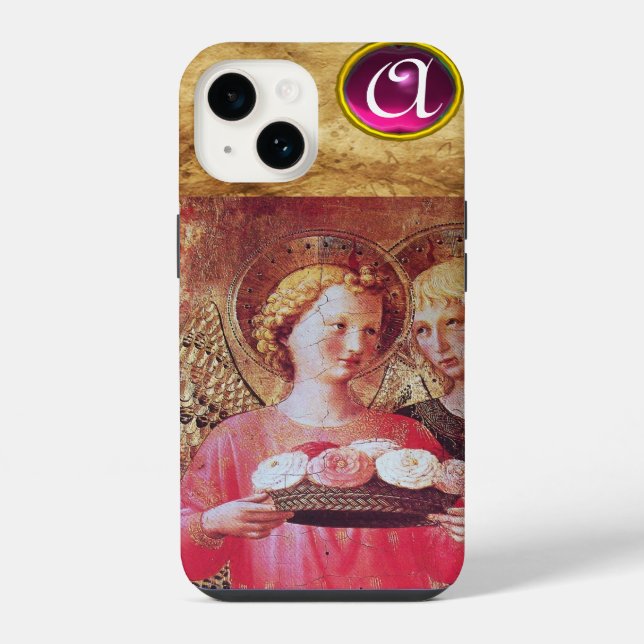 ANJO COM MONOGRAMA DE ROSAS (Verso)