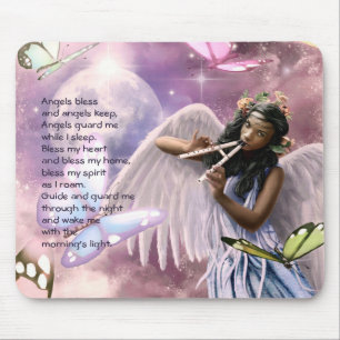 Anjo com o presente feito sob encomenda Mousepad