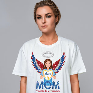 Anjo da Mãe Dental Patriótica - Camisa dos Dentes 