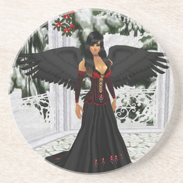 Anjo Da Porta copos Escura (Frente)