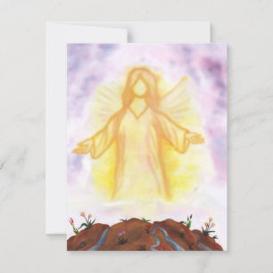 anjo de cor d'água que aparece e brilha