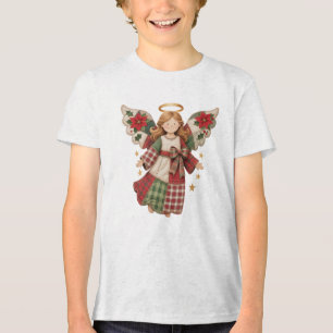 Anjo de Natal com Estrelas Douradas