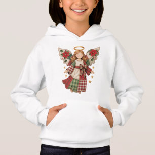 Anjo de Natal com Estrelas Douradas