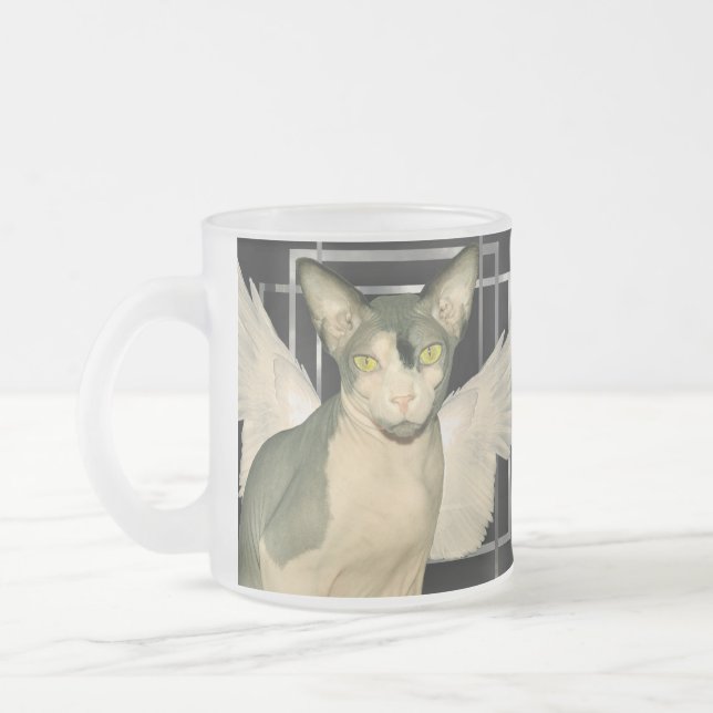 Anjo de Ninja do gato da caneca | Sphynx (Esquerda)