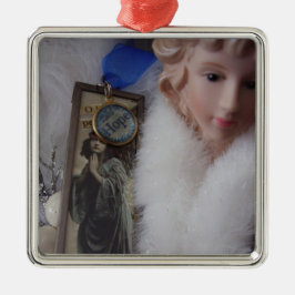 Anjo do ornamento do quadrado da esperança