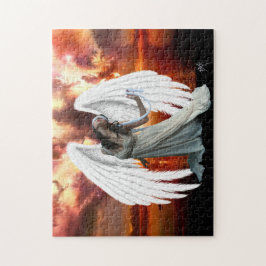 Anjo do quebra-cabeça da angústia