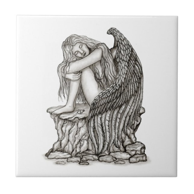 Anjo dormindo na pedra (Frente)