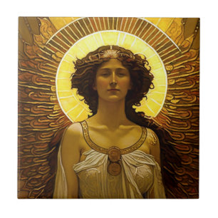 Anjo Dourado Radiante Mensageiro de Luz