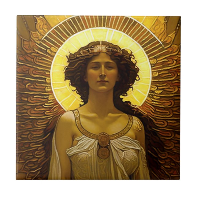 Anjo Dourado Radiante Mensageiro de Luz   (Frente)