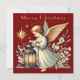 Anjo e Lanterna de Natal Vintage