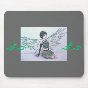 "Anjo imperfeito" Mousepad (verde)