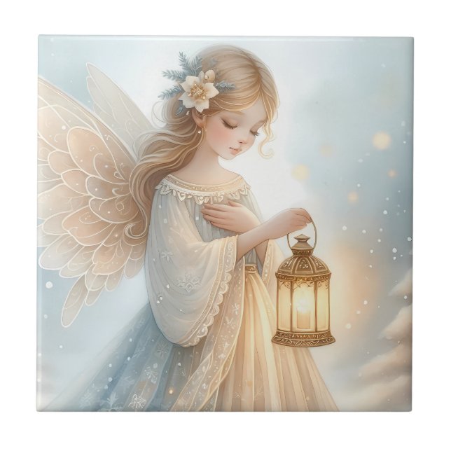 Anjo Lanterna Celestial de Inverno de Conforto (Frente)
