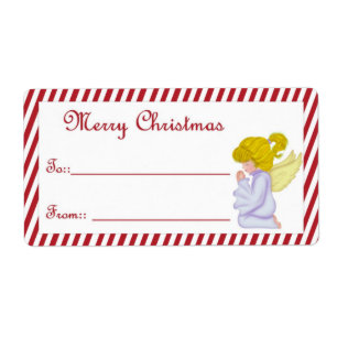 Anjo Natal D1 :: Etiquetas para presentes de Natal