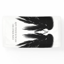 Anjo Negro Monograma Vertical