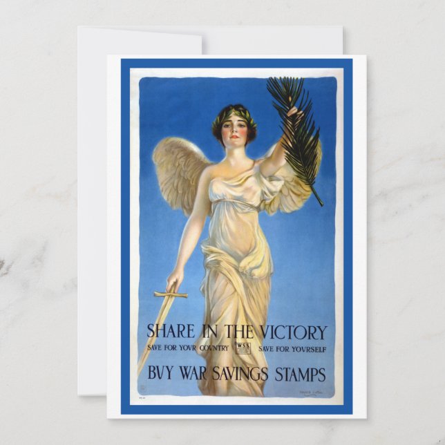 Anjo Patriótico da Mulher Vintage, obrigações da G (Frente)