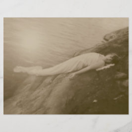 Anjo Rapariga Vintage Sepia Antiquada - Descopa de