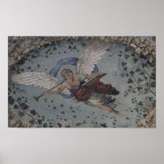 Anjo renascentista com POSTER de trompete