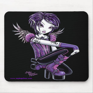 Anjo roxo Mousepad do tatuagem de Monica