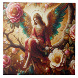Anjo Sentado Sozinho em um Galho de Árvore
