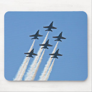 Anjos Azuis Seis Mousepad de Formação de Navio