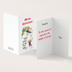 Anjos com você na Arte das Aquarelas de Natal