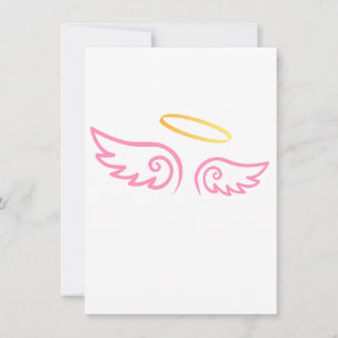 Anjos cor-de-rosa com halo