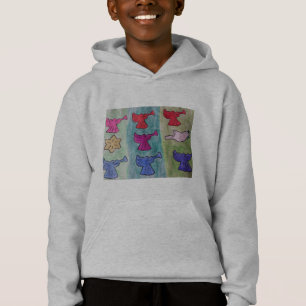 Anjos de Natal com Hoodie de Trompetes