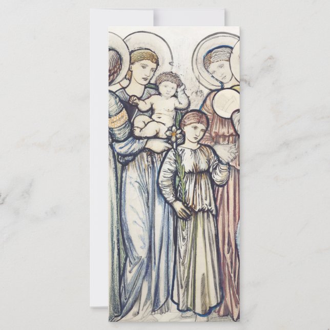 Anjos e Crianças por Sir Edward Burne-Jones (Frente)