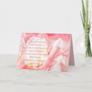 Anjos sempre caminham ao nosso lado com o cartão d