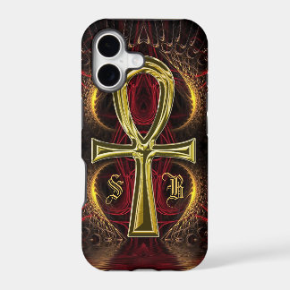 Ankh Dourado Deusa Nome Personalizado Dourado Ankh