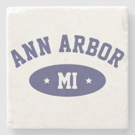 Ann Arbor, Michigan Tipografia Vintage Porta-copos