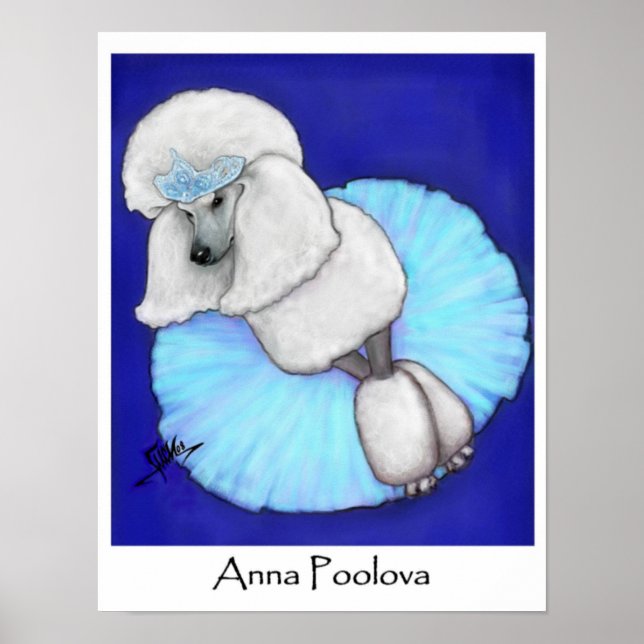Anna Poolova Poodle Poster (Frente)