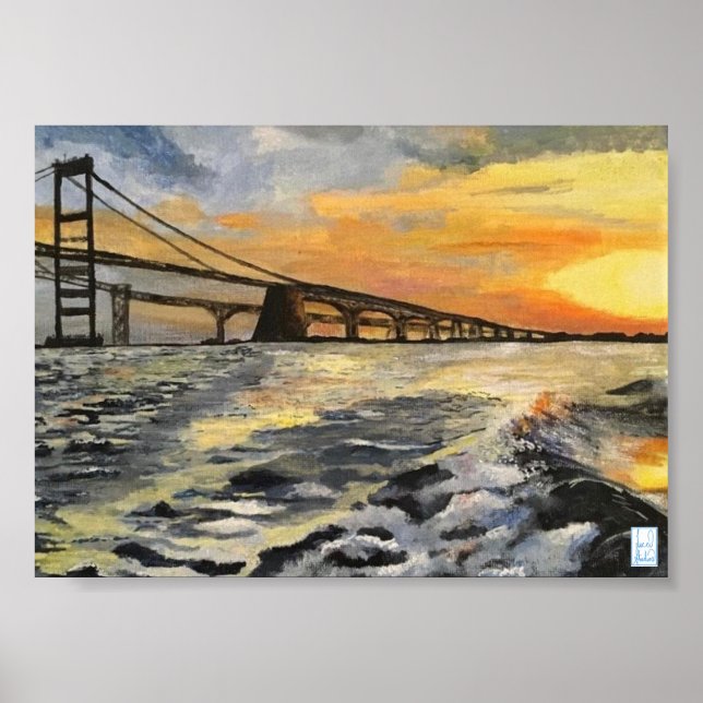 Annapolis Maryland Chesapeake Bay Bridge Poster (Frente)