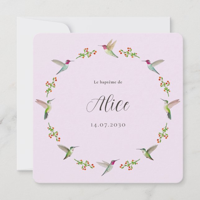 Anna's Hummingbirds Baptism (Frente)