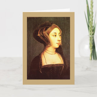 Anne Boleyn esposa Henry VIII Cartão de Saudação