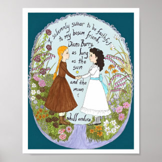 Anne & Diana Anne da Poster Verde Gables