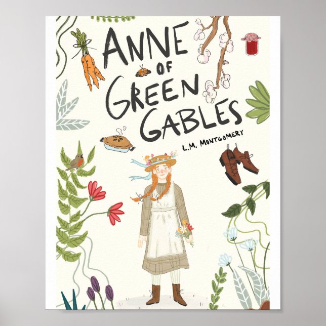 Anne of Green Gables L.M Montgomery Poster (Frente)