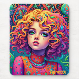 ANNETTE ~ Garota Paisley Elegante ~ Mousepad