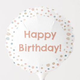 Annie Confetti Watercolor Dots Balão de Aniversári