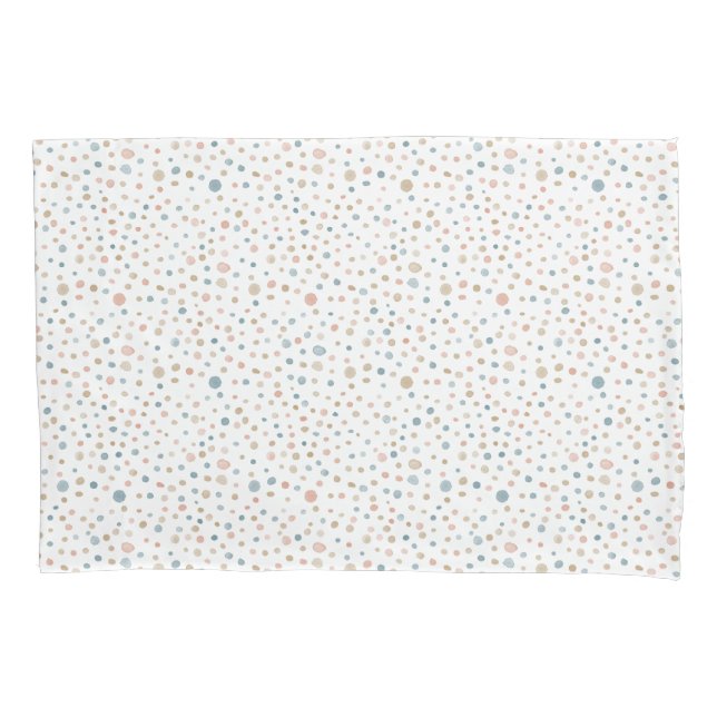 Annie Confetti Watercolor Dots Pillowcase (Frente)