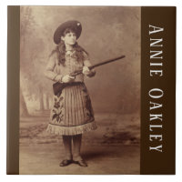 Annie Oakley Sharpshooter Azulejo cerâmico