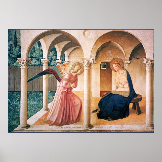 ANNUNCIATION by Fra Beato Angelico Poster (Frente)